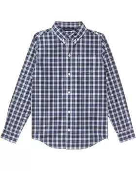 Топ Janie and Jack Plaid Button-Down Top, разноцветный