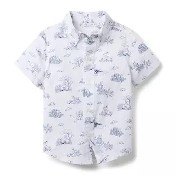 Топ Janie and Jack Printed Bunny Top, цвет Multicolor