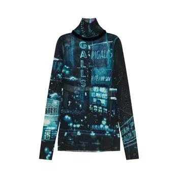 Топ Jean Paul Gaultier Mesh Long-Sleeve Top Pigalle, разноцветный
