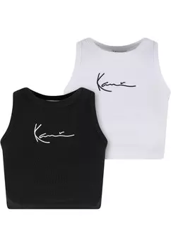 Топ Karl Kani, черный/белый