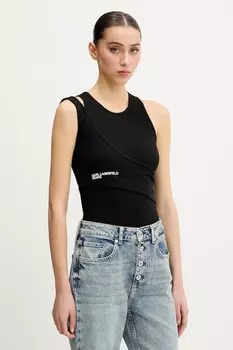 Топ Karl Lagerfeld Jeans, черный