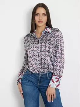 Топ классической посадки Guess, синий