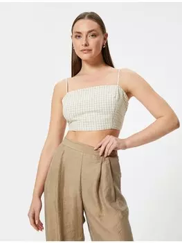 Топ KOTON Tank, цвет beige kariert