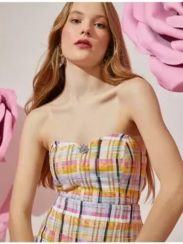 Топ KOTON Tank, цвет fuchsia karomuster