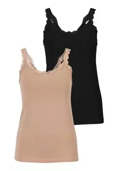 Топ LASCANA, цвет beige schwarz