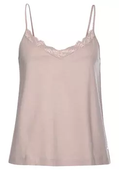 Топ LASCANA Spitzen, цвет altrosa