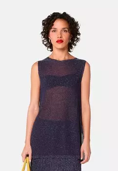 Топ LONG PLEATED Rodier, темно-синий