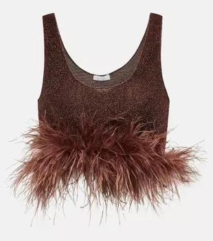 Топ Lumire Plumage OSREE, коричневый