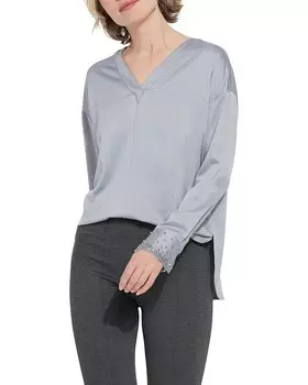 Топ Lysse Iclyn Beaded Satin, синий