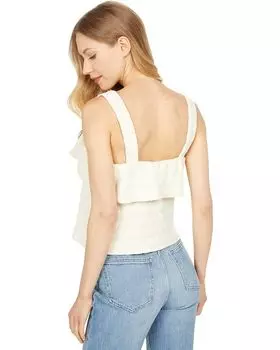 Топ Madewell Ruffled Tank Top, кремовый