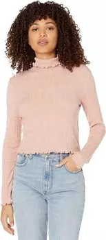 Топ Madewell Soju Crop Turtleneck Solid, цвет Misty Rose