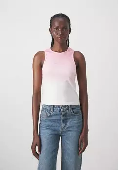 Топ Maglia Patrizia Pepe, цвет fresh pink/white