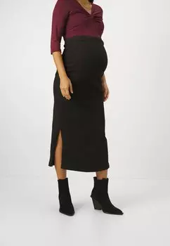 Топ MAMALICIOUS MLFALULA MAXI SKIRT, черный