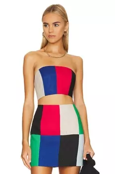 Топ MATTHEW BRUCH Patchwork Bustier, цвет Patchwork