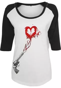 Топ Merchcode PISTOL HEART, белый