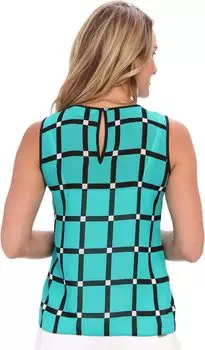 Топ Michael Kors Ellington Pleat Top, цвет Island Blue
