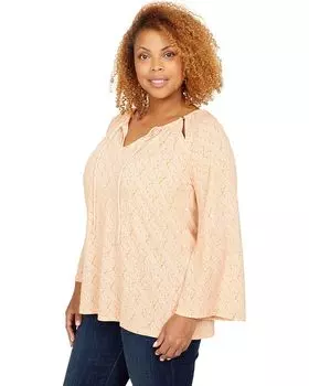 Топ Michael Kors Paisley Peasant Top, цвет Nectarine