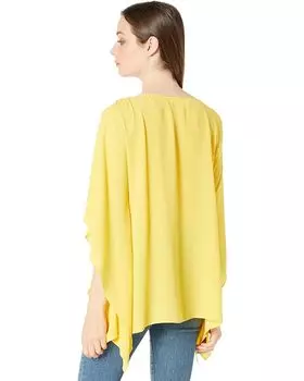 Топ Michael Kors Ring Shoulder Scarf Top, цвет Saffron