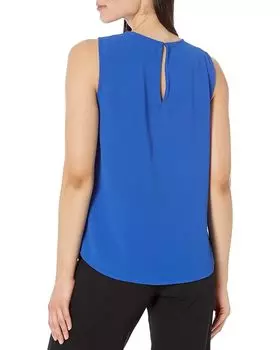 Топ Michael Kors Solid Crepe Wrap Top, цвет Royal