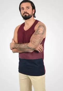 Топ MINHO Solid, цвет wine red