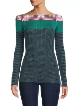 Топ Missoni с открытыми плечами, navy