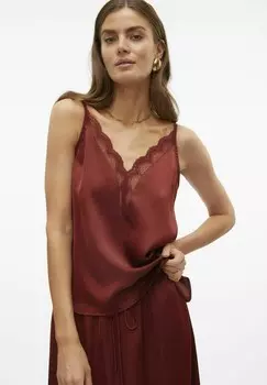 Топ MOSIA Vero Moda, темно-красный