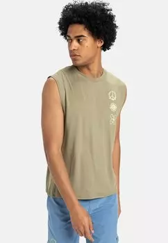 Топ MUSCLE Quiksilver, хаки