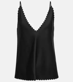 Топ на бретелях JIL SANDER, черный