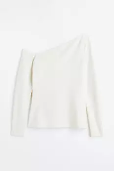 Топ на одно плечо H&amp;M, белый