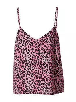 Топ на тонких бретельках EDITED Top Jade, цвет pink/black