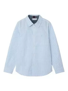 Топ NAME IT Regular fit Button Up NKMNewsa, светло-голубой