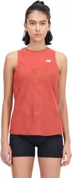 Топ New Balance Q Speed Jacquard Tank, цвет Astro Dust