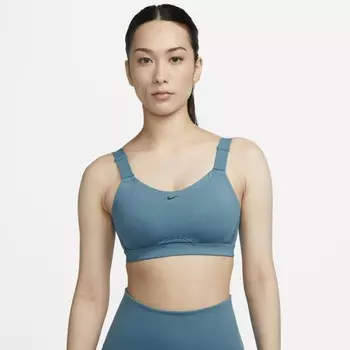 Топ Nike Alpha Women's High-Support Padded Sports, пыльно-синий