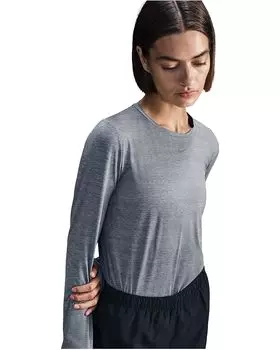 Топ Nike One Classic Dri-fit Long-sleeve Top, цвет Smoke Grey/Heather