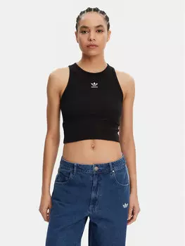 Топ облегающего кроя Essentials IW5736 Adidas, черный