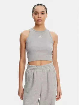 Топ облегающего кроя Essentials IY9649 Adidas, серый