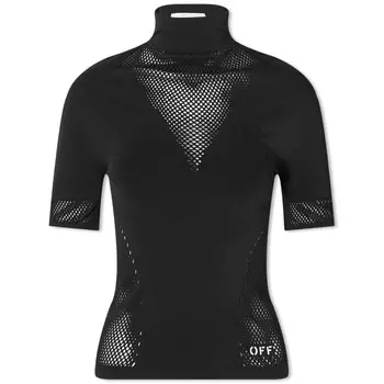 Топ Off-White Seamless Mesh, черный