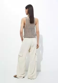 Топ Openwork PULL&BEAR, бежевый
