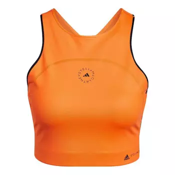 Топ от Stella McCartney TruePace Running укороченный топ Adidas, оранжевый