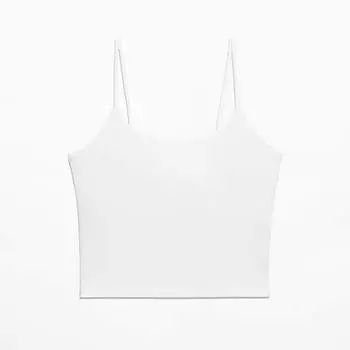 Топ Oysho Comfortlux Strappy, белый