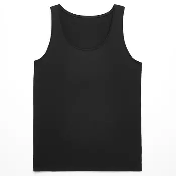 Топ Oysho Modal Blend And 16% Silk Vest, черный