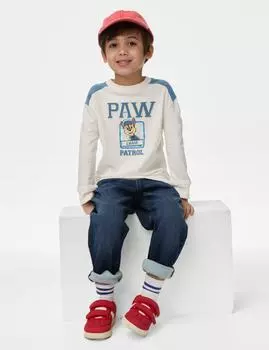 Топ PAW Patrol из чистого хлопка Marks & Spencer, экрю