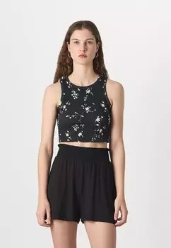 Топ PCAMICA ONECK Pieces, черный