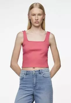 Топ PCNUKISA CROPPED TANK Pieces, фуксия
