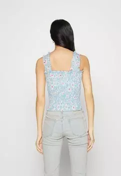 Топ Pctaylin Smock Pieces, синий