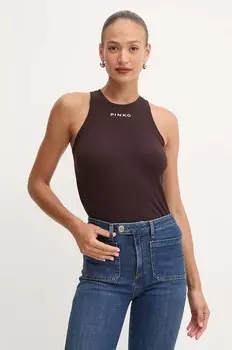 Топ Pinko, коричневый