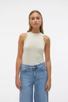 Топ Polly тонкой вязки Vero Moda, белый