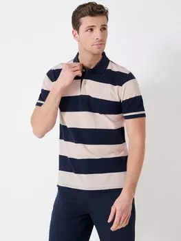 Топ-поло с полосками Heritage Crew Clothing, светло-розовый