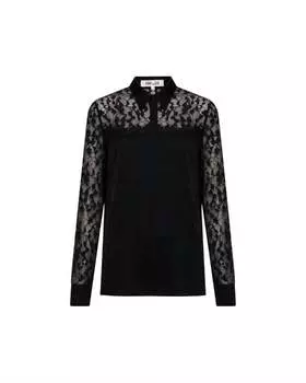 Топ Primrose черного цвета Diane von Furstenberg