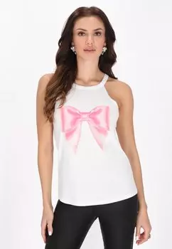 Топ Print T-shirt faina, белый